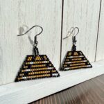 Beaded Hammered Dulcimer Earrings