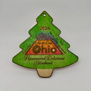 Wooden Christmas Tree Shaped Ornament with NEO Logo